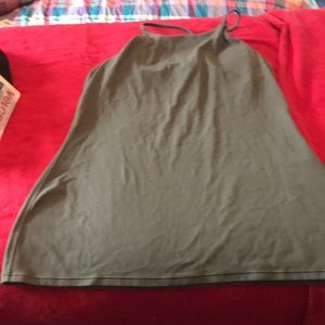 Work out top- khaki /olive green color